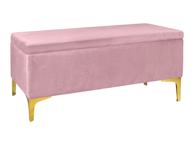 Panca con contenitore Rosa Antico PAVLINA 79,5x37,5x h42 cm | Leroy Merlin