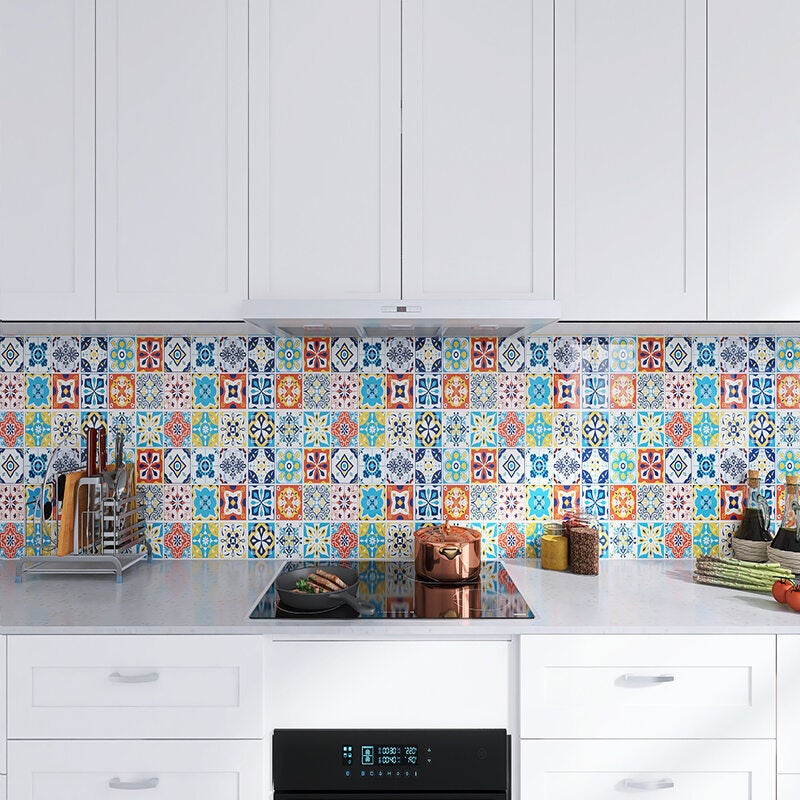 LEDANDER Sticker mural amovible et auto-adhésif, autocollant décoratif en PVC à faire soi-même, convient aux chambres,chambres d'enfants, 60 cm x 4 m. - 4