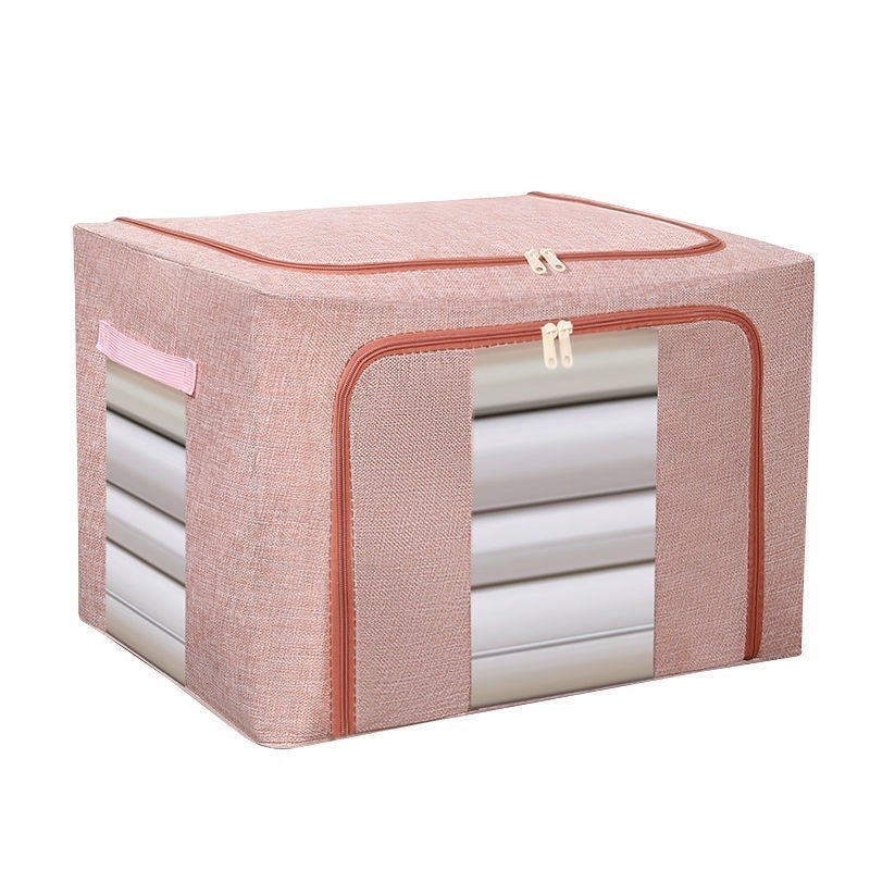 Cutie de depozitare pliabila Flippy 66 L, 50x40x33 cm, roz pudrat