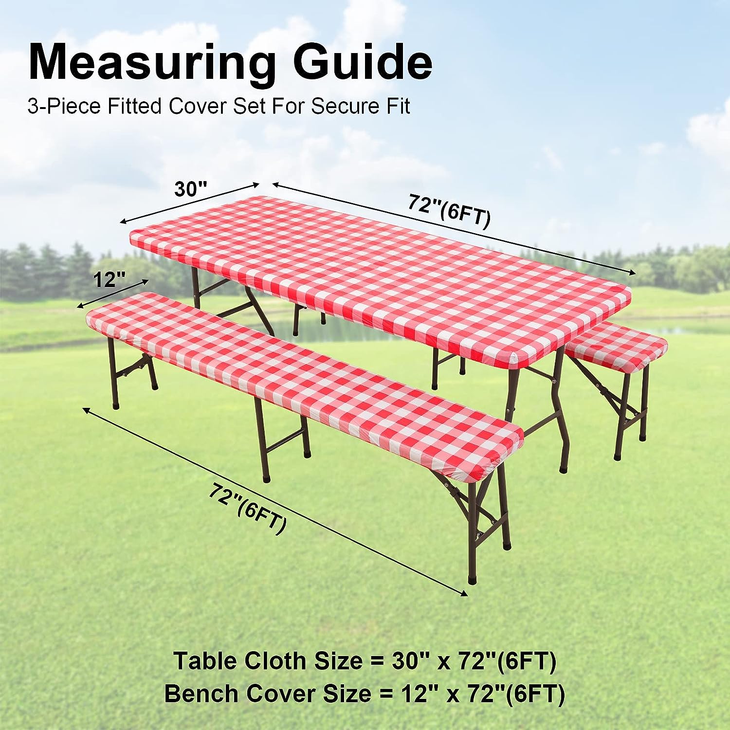 Tavolo Da Picnic Con 2 Panche Incorporate, 4 Posti - Struttura Metallo, Piano HDPE, Dimensioni 136.5x150x72 Cm