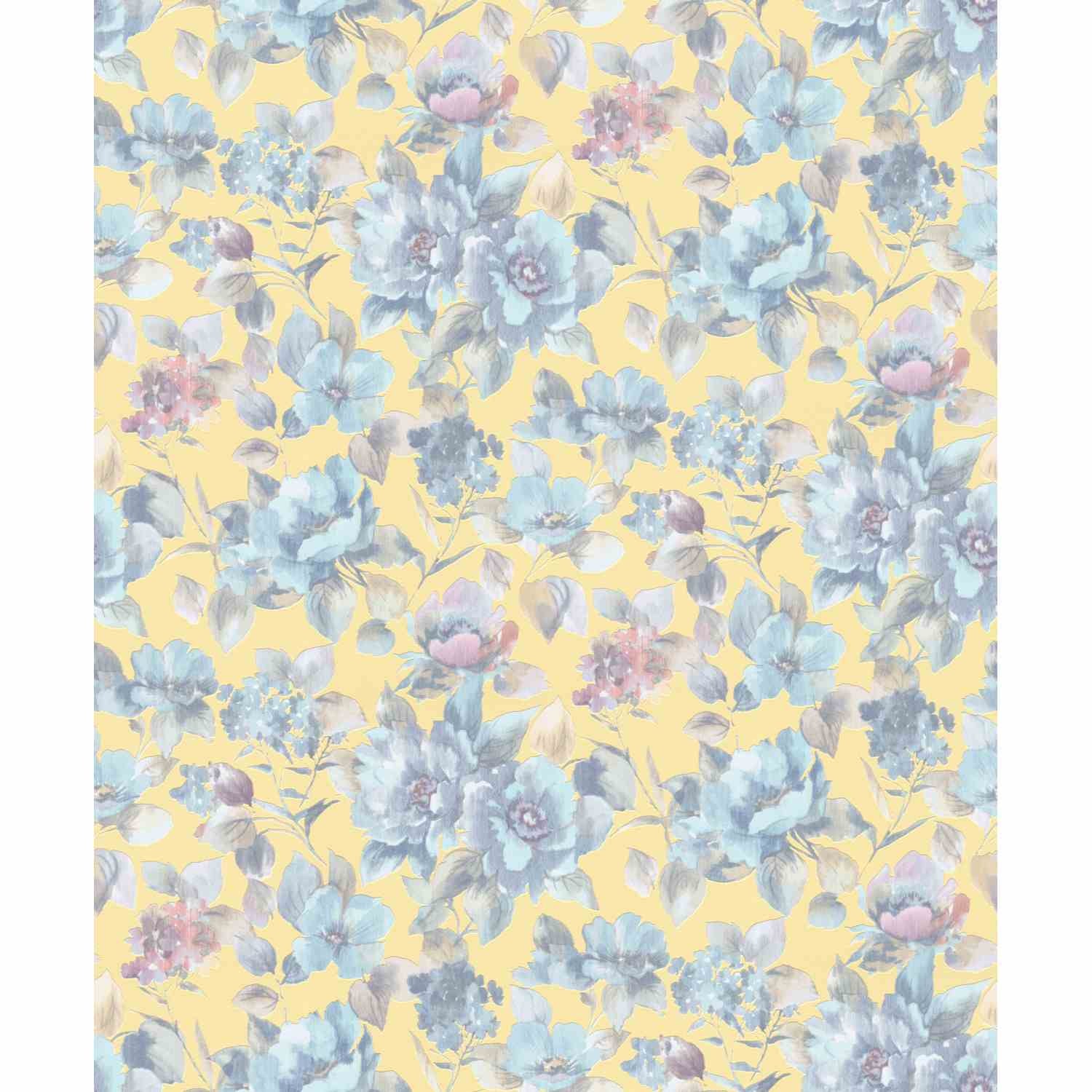 Papier peint non tissé 10416-07 Papier peint Fleurs Floral 0,53 x 10,05 m Erismann Play of light Vert - Bricolage