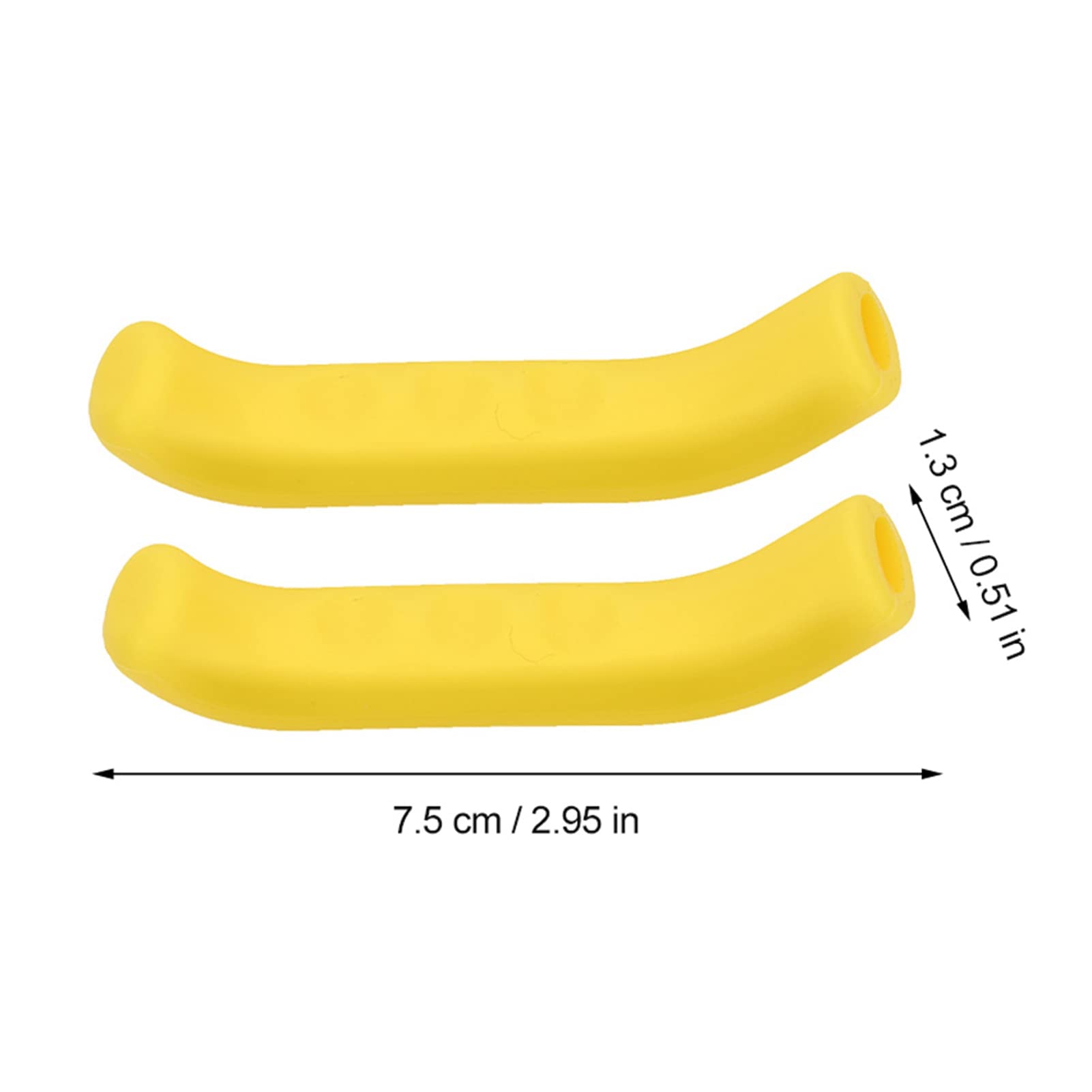5 cores capa da alavanca do freio da bicicleta apertos de silicone anti deslizamento protetor à prova dwaterproof água acessório ciclismo (amarelo) - 7