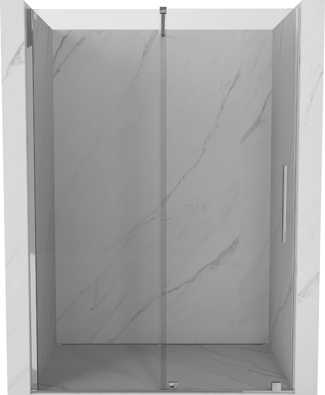 Mexen Velar drzwi prysznicowe rozsuwane 130 cm, transparent, chrom - 871-130-000-01-01