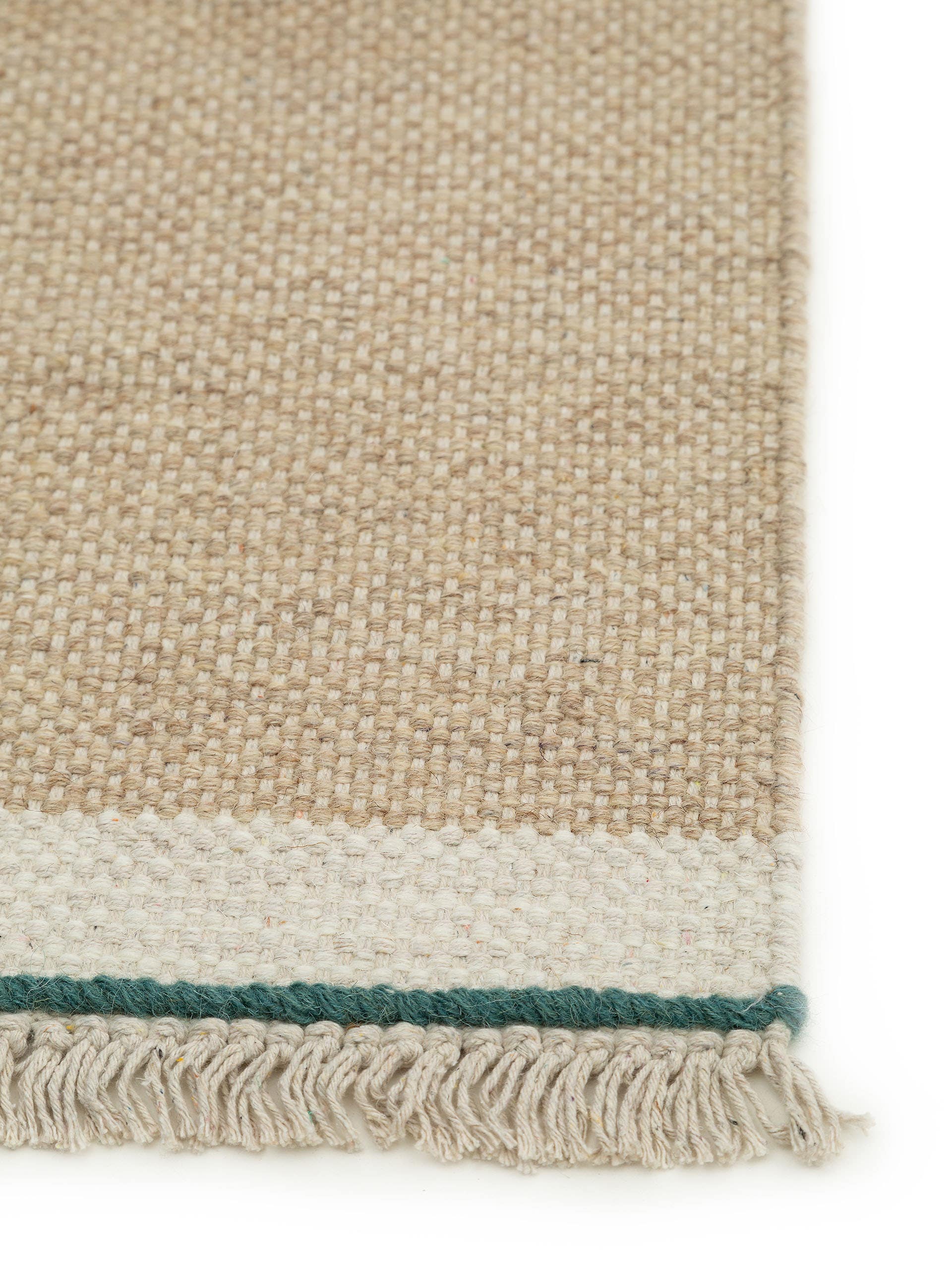 BENUTA - Tapis de couloir en laine Karla beige 70x200 cm - 4