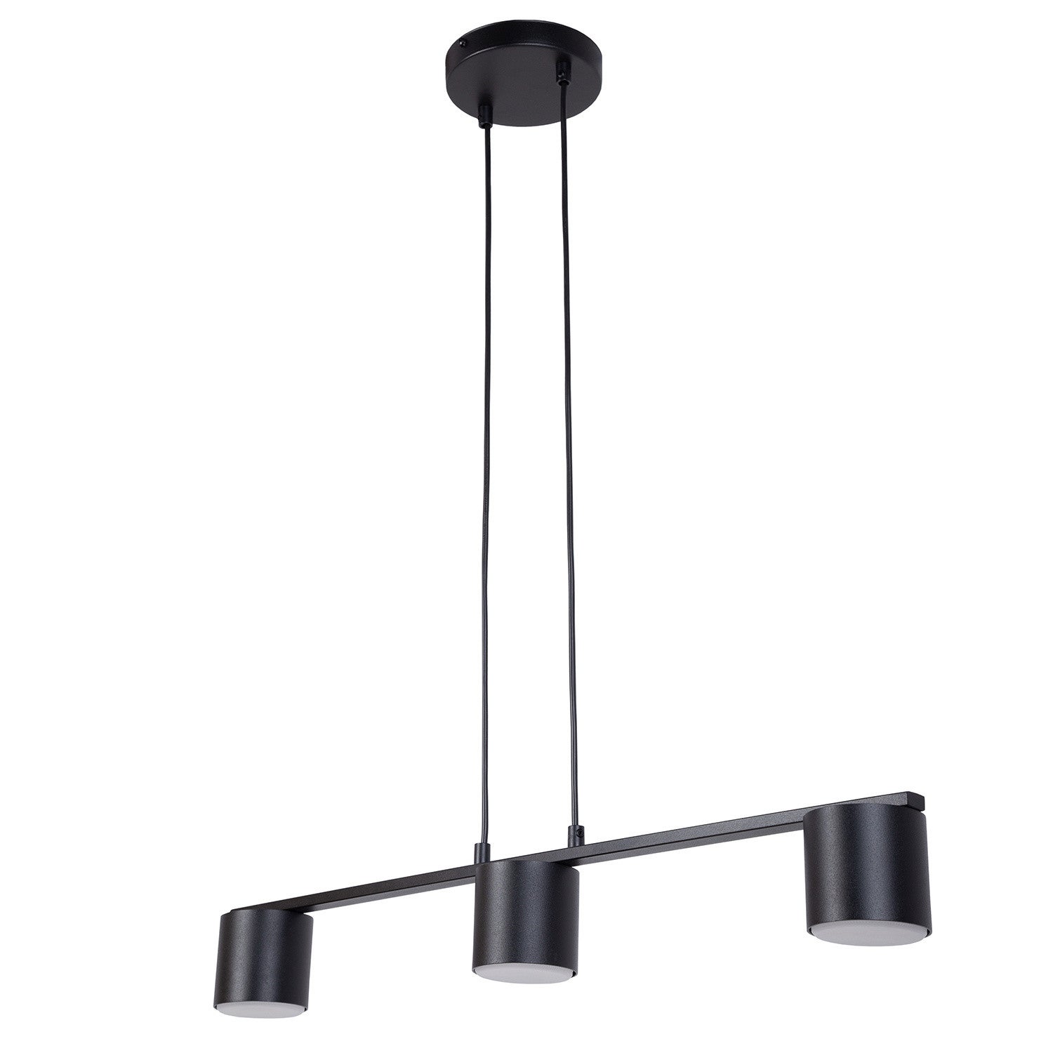 Lampa wisząca Mila czarna 3xGX53x12W nowoczesna wym: 100 x 70 x 14 cm metal SIGMA