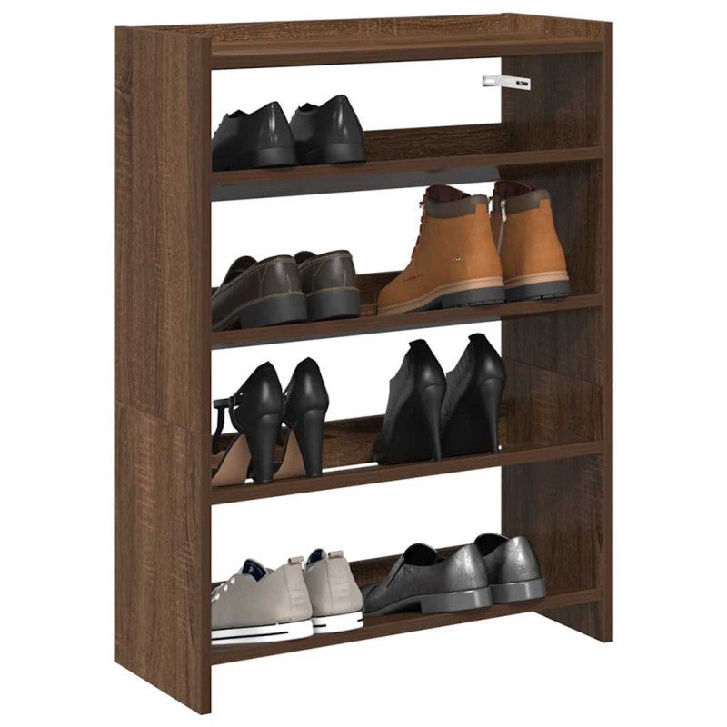 VidaXL Scarpiera Rovere Marrone 60x35x105 cm in Legno Multistrato