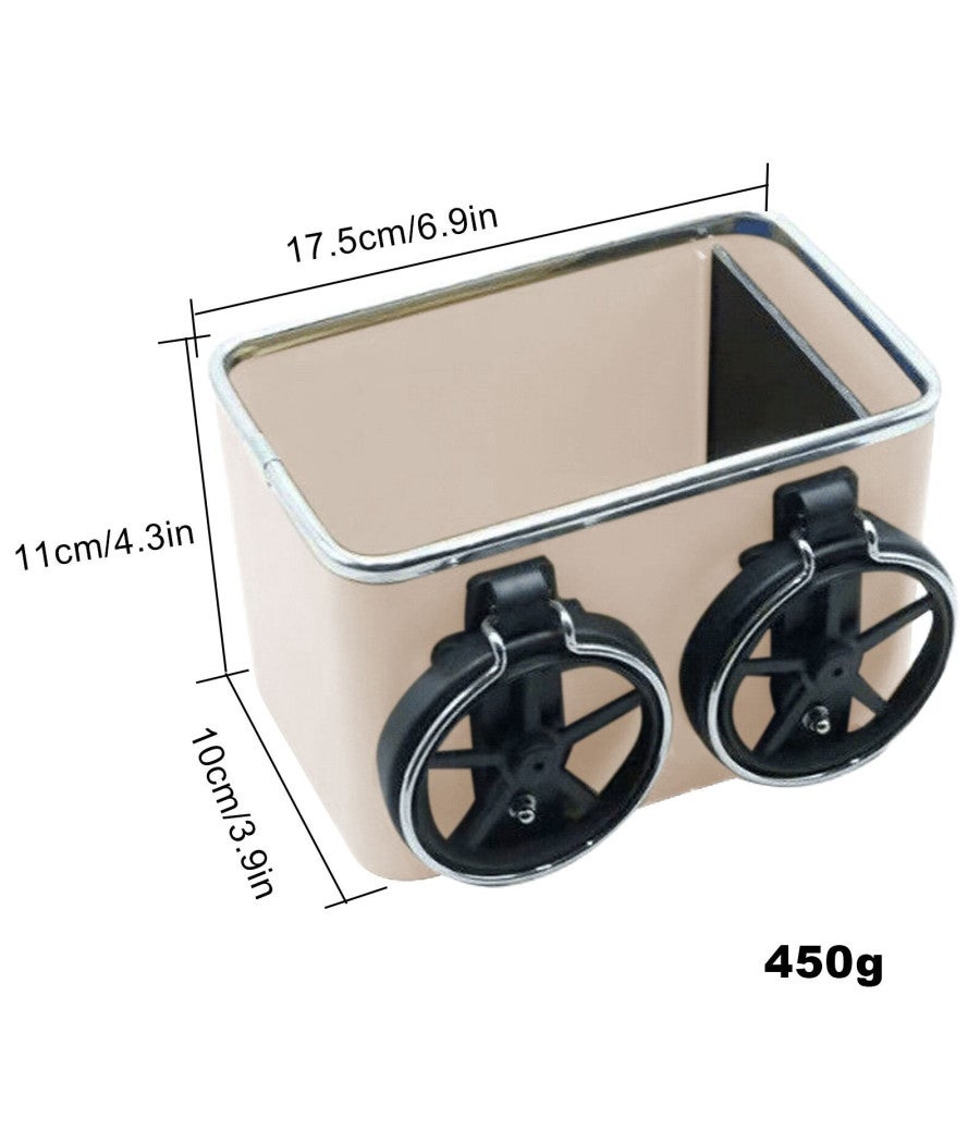 Trade Shop - Organizer Per Bracciolo Universale Portaoggetti Per Auto Con Porta Bicchieri - - 6