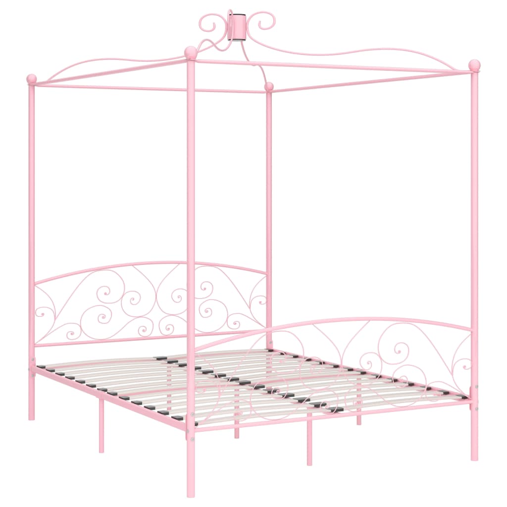 Set Baldacchino Per Letto Bambini 130x320 Cm – 2 Pezzi In Cotone, Beige, Per Cameretta E Lettino