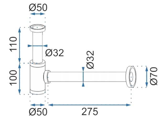 Siphon Lavabo Noir Avec Universelle Bonde De Lavabo Pop-Up - 3