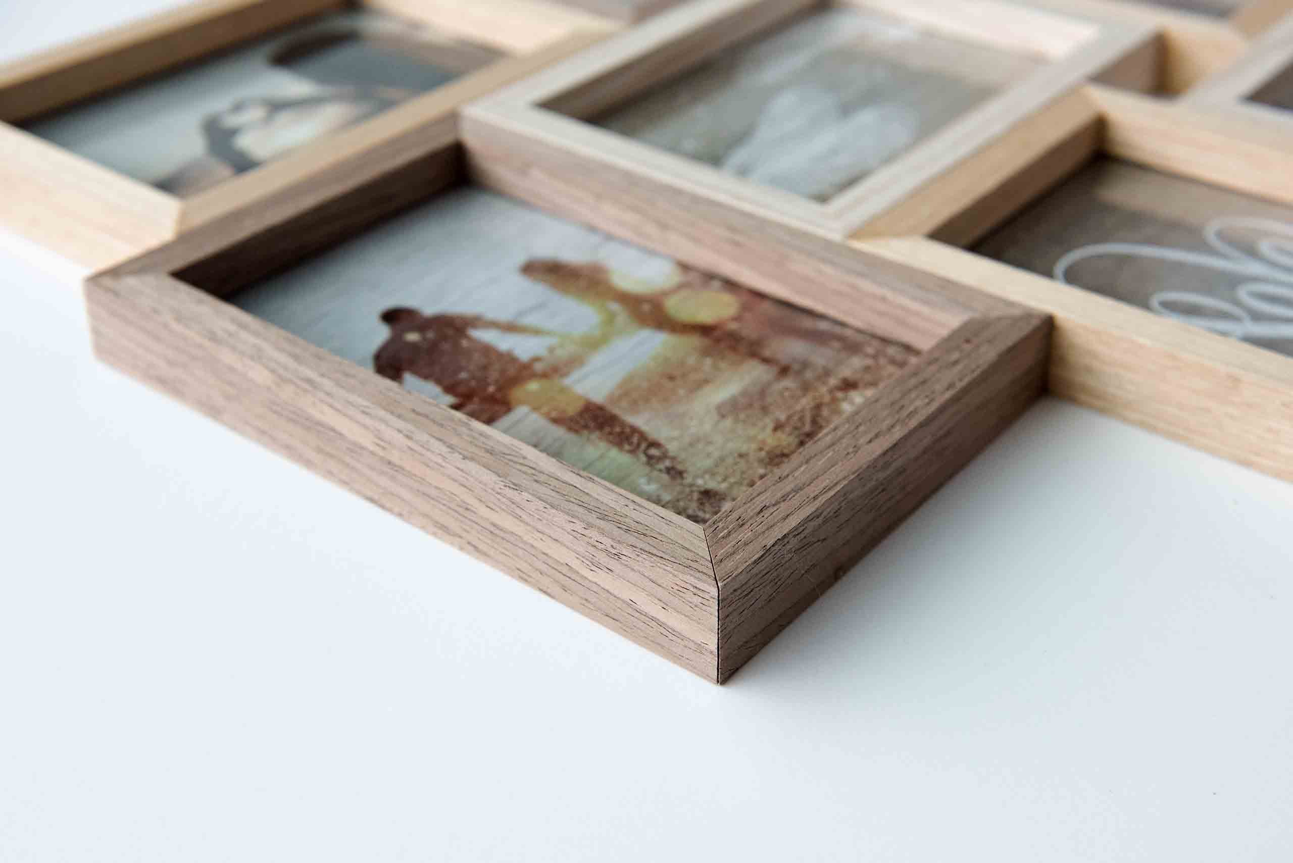 Pêle-mêle accent by nielsen 8 encarts photos 10x15cm, différents coloris, Format 45 x 45 x 2,5 cm - 2