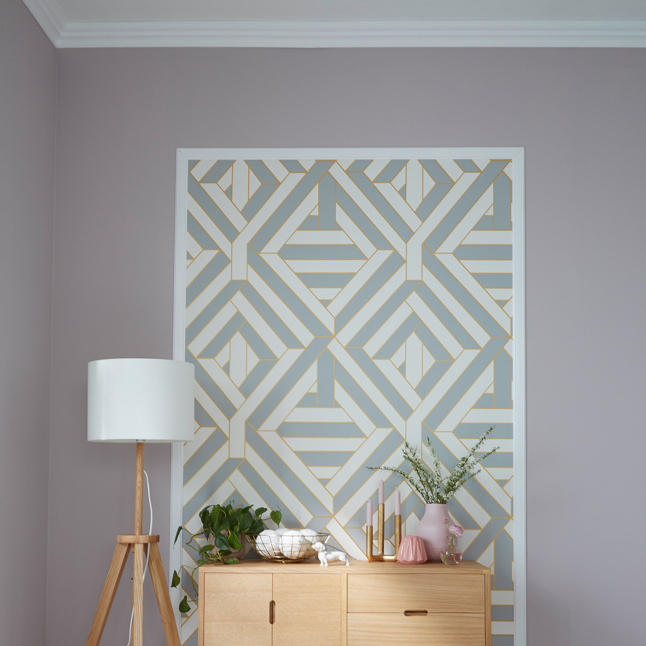 DECOSA Moulure S50 (Sophie) - polystyrène - blanc - 40 x 45 mm - longueur 2 m - 5 pièces (=10 m) - 6