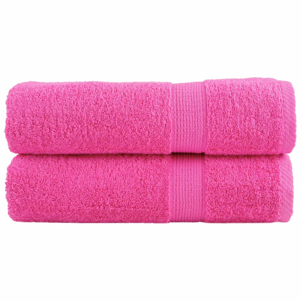 Ręczniki premium SOLUND, 2 szt., różowe, 50x100 cm, 600 g/cm² vidaXL