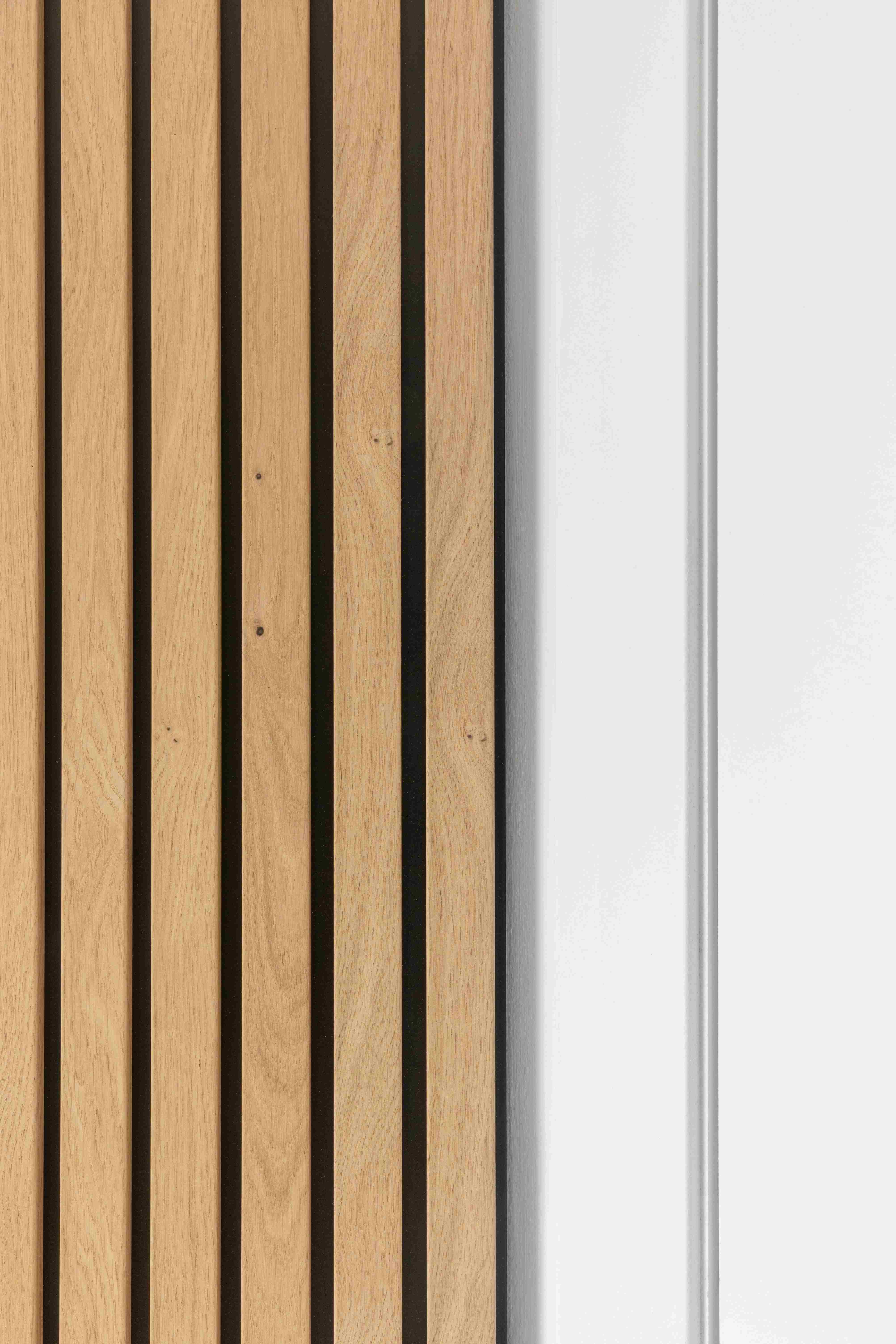 Panneau Mural : Maestro Latt (Pack de 2) Bois Naturel / Fond Noir 1,25M - 3
