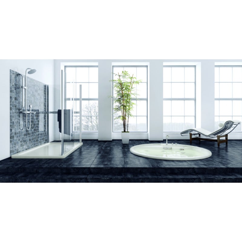 Lamas spc para suelo y pared (1,86 m²) - paquete de 10 losetas 305x610x4mm - piedra negra