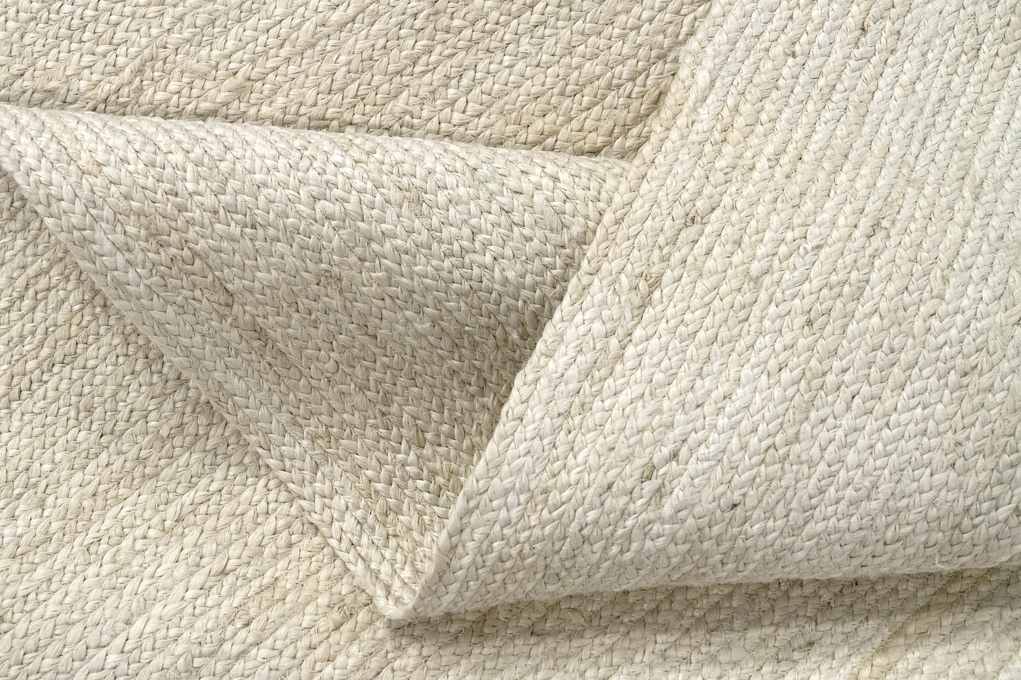 Hamid - Tapis en jute blanc ALHAMBRA 170x120cm - Tapis pour salon, chambre, salle familiale - 7