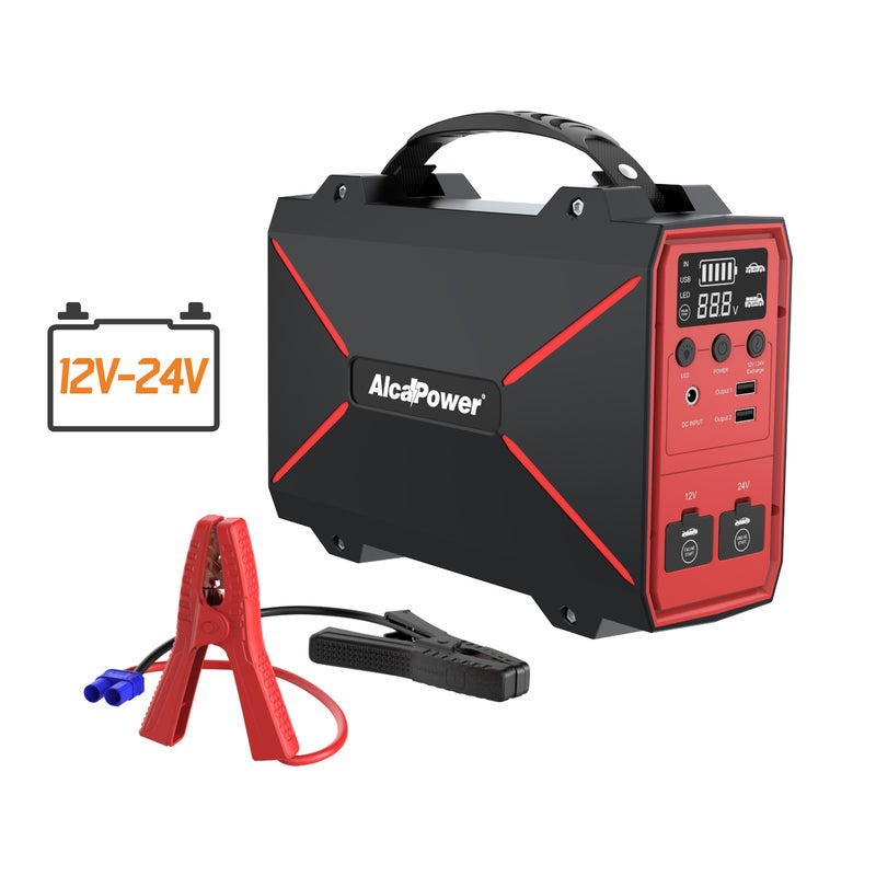Alcapower Profesjonalny booster 12-24V 4000A z powerbankiem 42000mAh i latarką LED do pojazdów ciężkich i lekkich