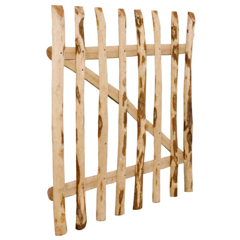 vidaXL Cancello Singolo per Recinzione in Legno di Nocciolo 100x100 cm - 3