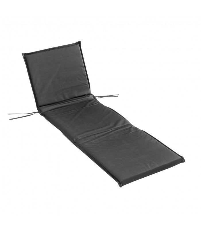 BAIN DE SOLEIL 65 x 190 x 4 CM EXTERIEUR GRIS ANTHRACITE WATERPROOF - 65x190cm - Gris anthracite - 2