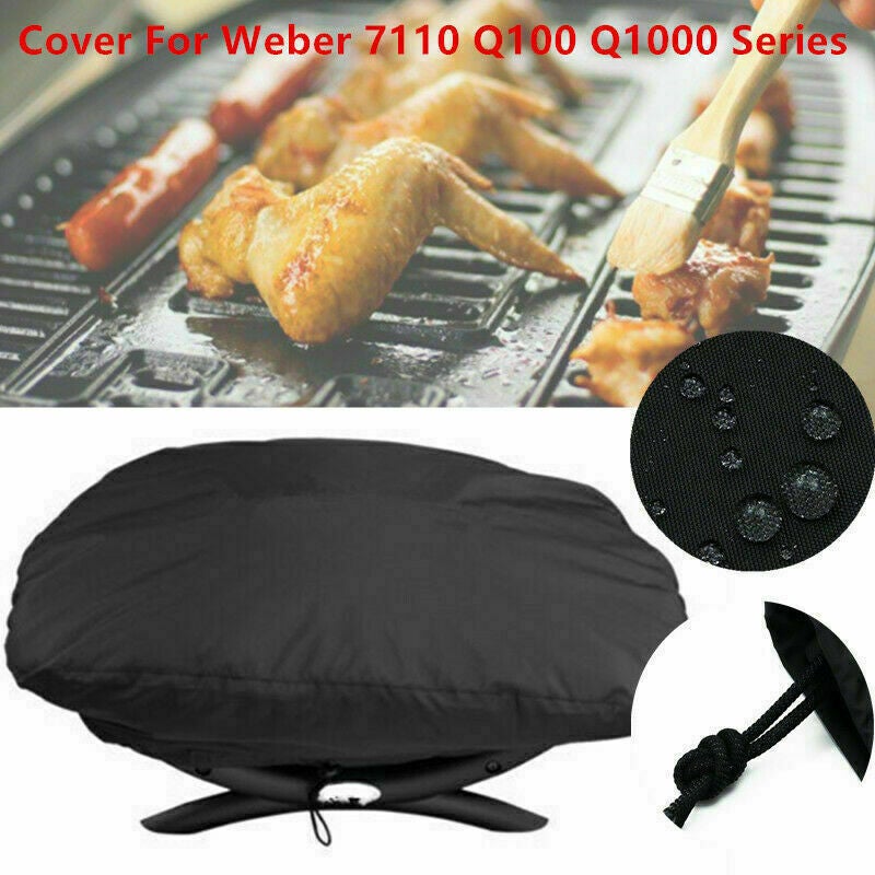 SAMDEW Bolsa/Funda Para Parrilla Weber Q1400, Q1000 Y Q1200: Transporta Tu Barbacoa Con Seguridad Y Estilo (Resistente Al Agua)