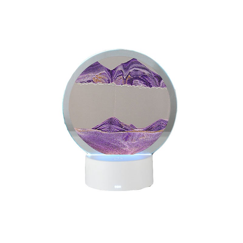 Lampa Quicksand, kreatywny prezent, dekoracja domu i biura, fioletowa (z pilotem)