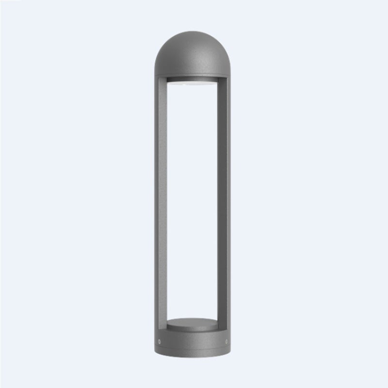 Zewnętrzna latarnia bramowa LED 8W ciemnoszara 3000K IP65 IK08 Wysokość 60cm Iberlamp