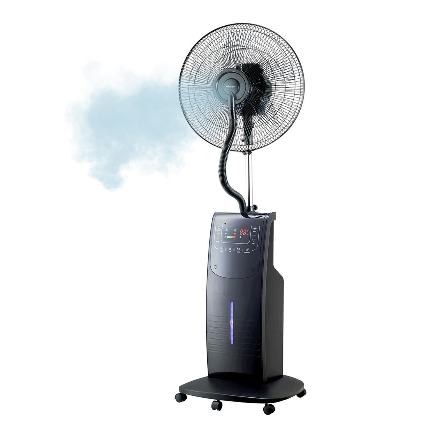 Vortice Ventilatore Nebulizzatore Per Esterno, Industriale, 180W, Telecomando, Riduce Polveri E Temperatura, Ideale Per Bar E Hotel - 4