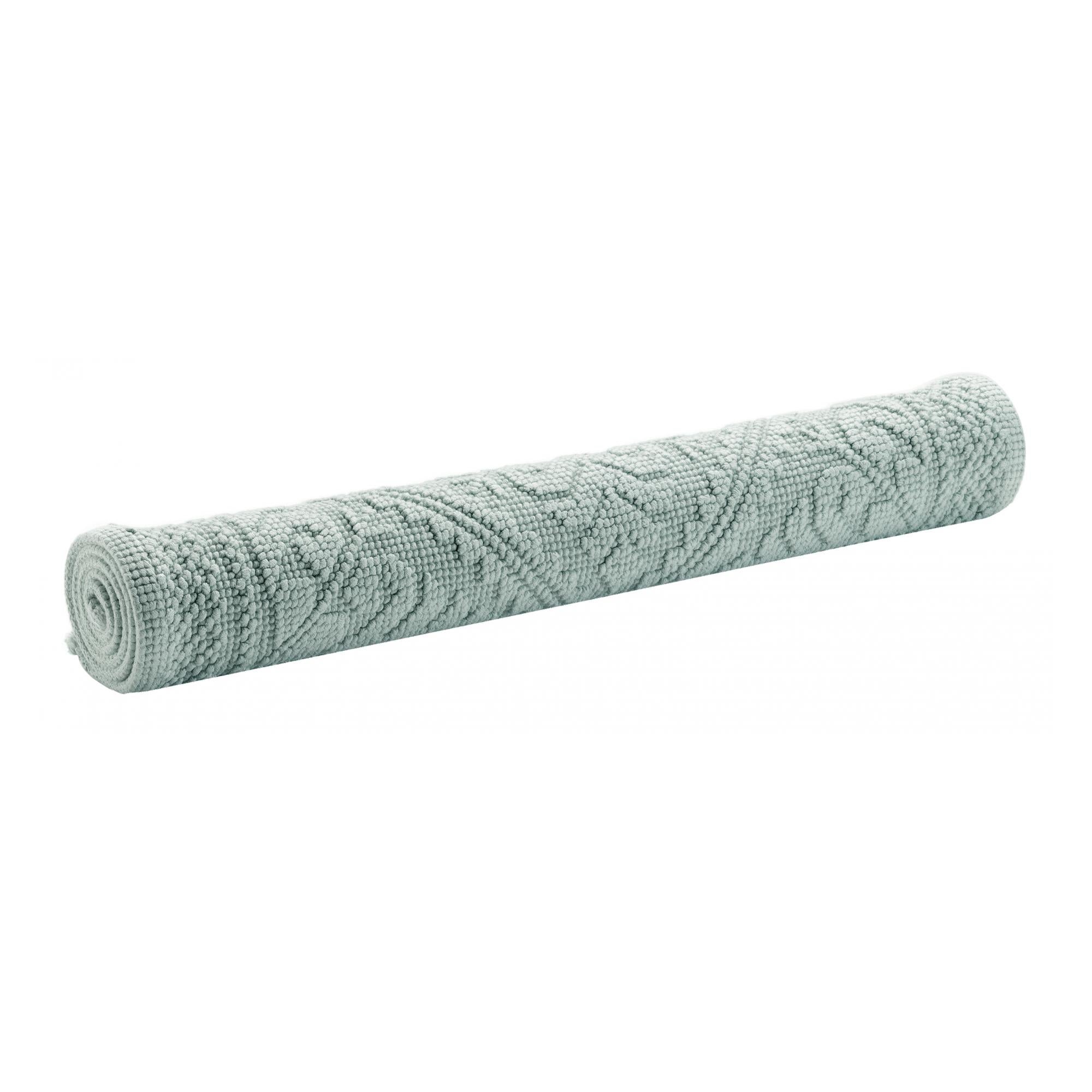 Tapis De Bain Enzo 100% Coton - Éponge Absorbante Et Douce - Motif Jacquard élégant - Certifié Oeko-Tex