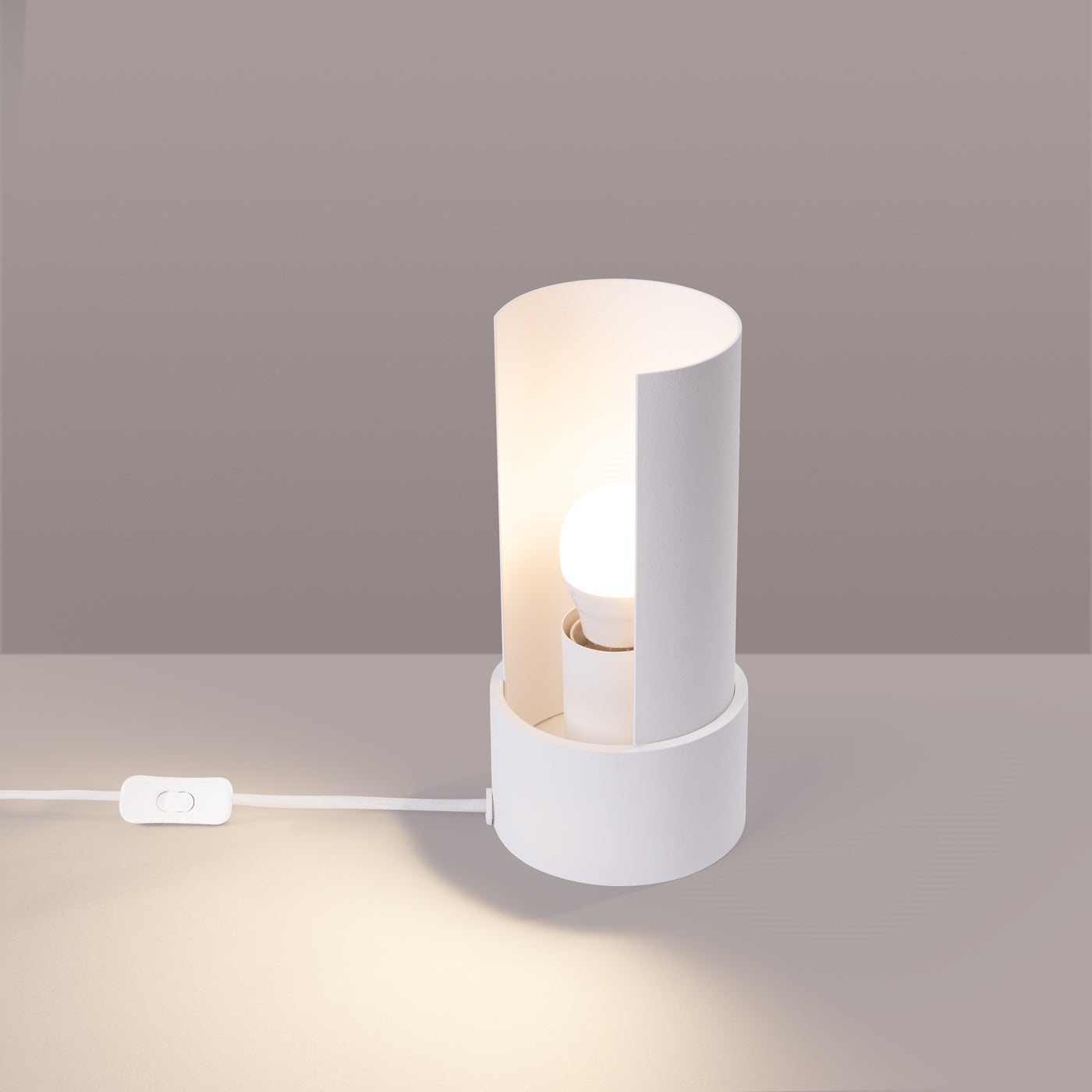 Lampa biurkowa TOROW biała LED 3000K - 10x10x21cm Sollux