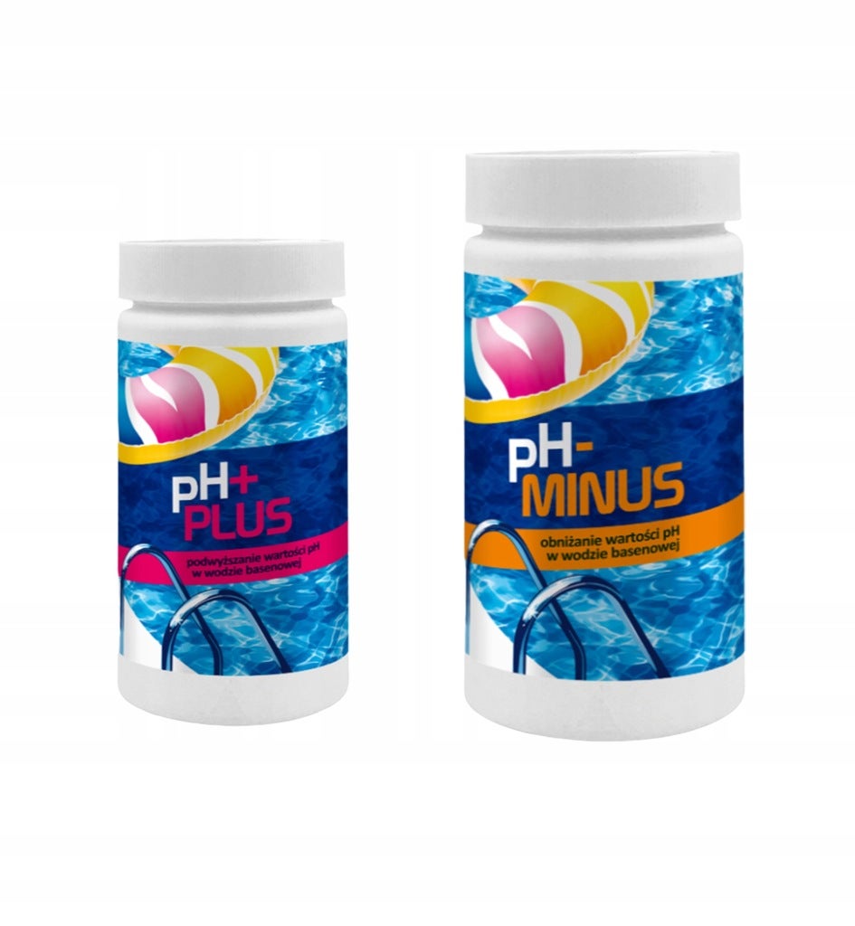 CHEMIA BASENOWA PH PLUS MINUS PH+ PH- DO BASENU REGULATOR WODY GAMIX 2,5KG - 3