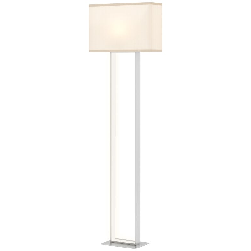 Nowoczesna lampa podłogowa, 3 tryby oświetlenia, włącznik nożny, regulowana jasność, kolor lniany, kolor biały