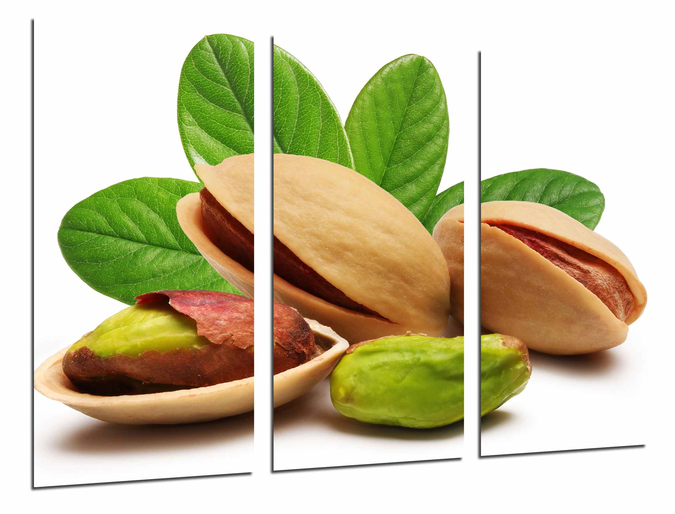 Comestibles, cocina, frutos secos, cacasara pistaño hoja, impresión fotográfica sobre madera, cuadro moderno decorativo