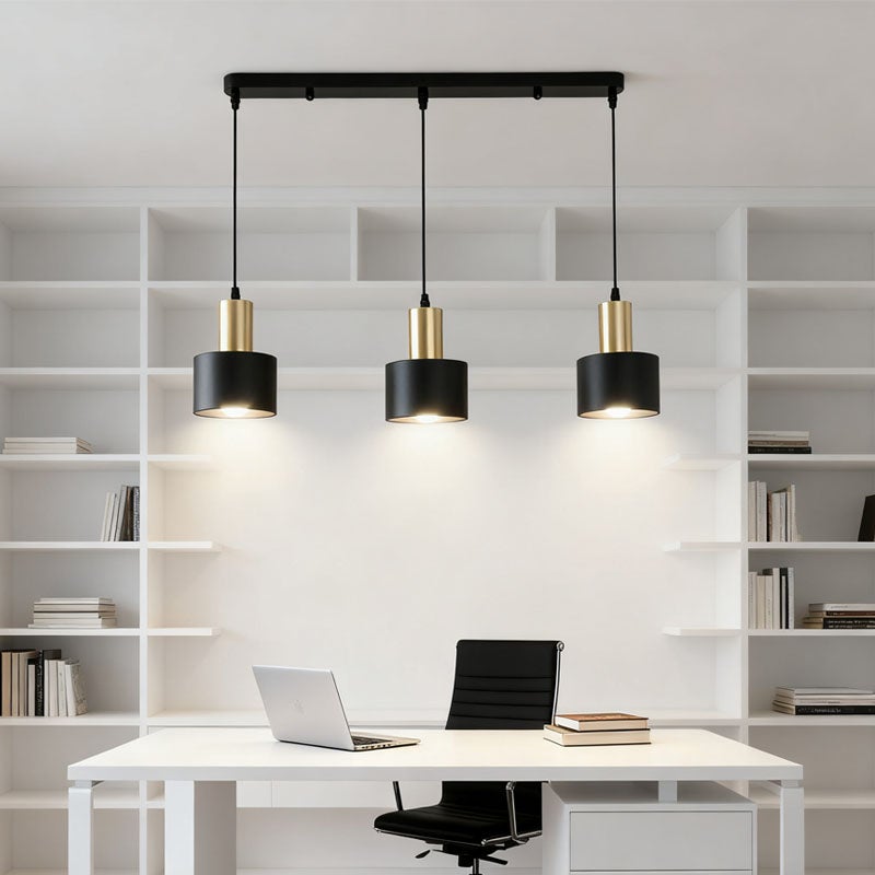 Industrialna lampa wisząca- do kuchni, wyspy kuchennej, jadalni, sypialni, korytarza, baru, kawiarni - regulowany przewód 130 cm, E27 (bez żarówki) - 3