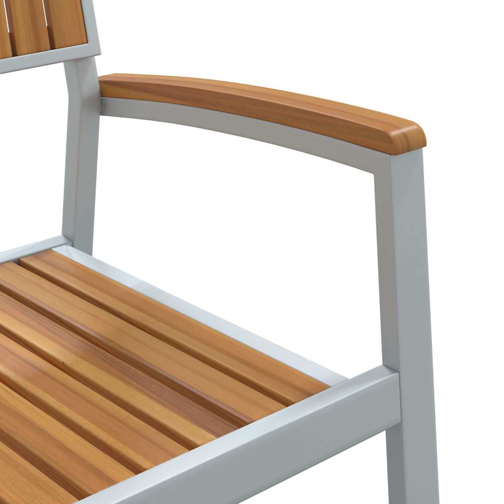 Silla de Jardín 4 pcs Marrón 56 x 57 x 87cm - COMFORTXL - 8