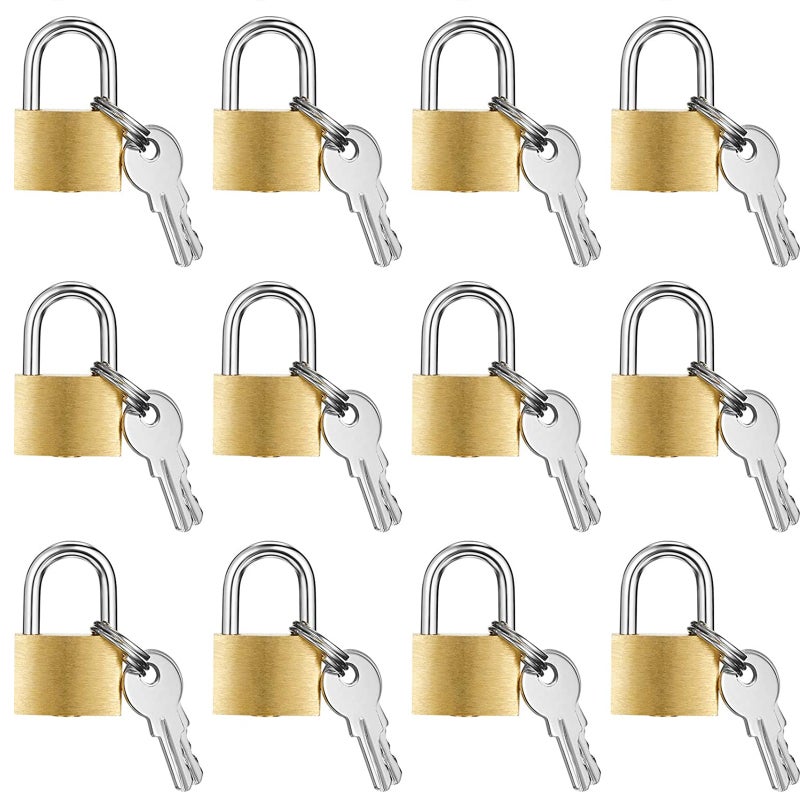 Lot De 5 Cadenas à Bagages Laiton/métal Avec Clés TSA 007 - Occasion, Avec Anneau