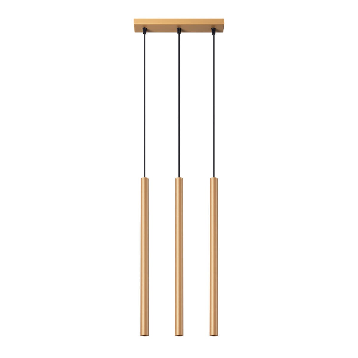 Lampa wisząca Pastelo złota 3xG9x8W tuba wym: 115 x 30 x 5 cm metal Sollux Lighting