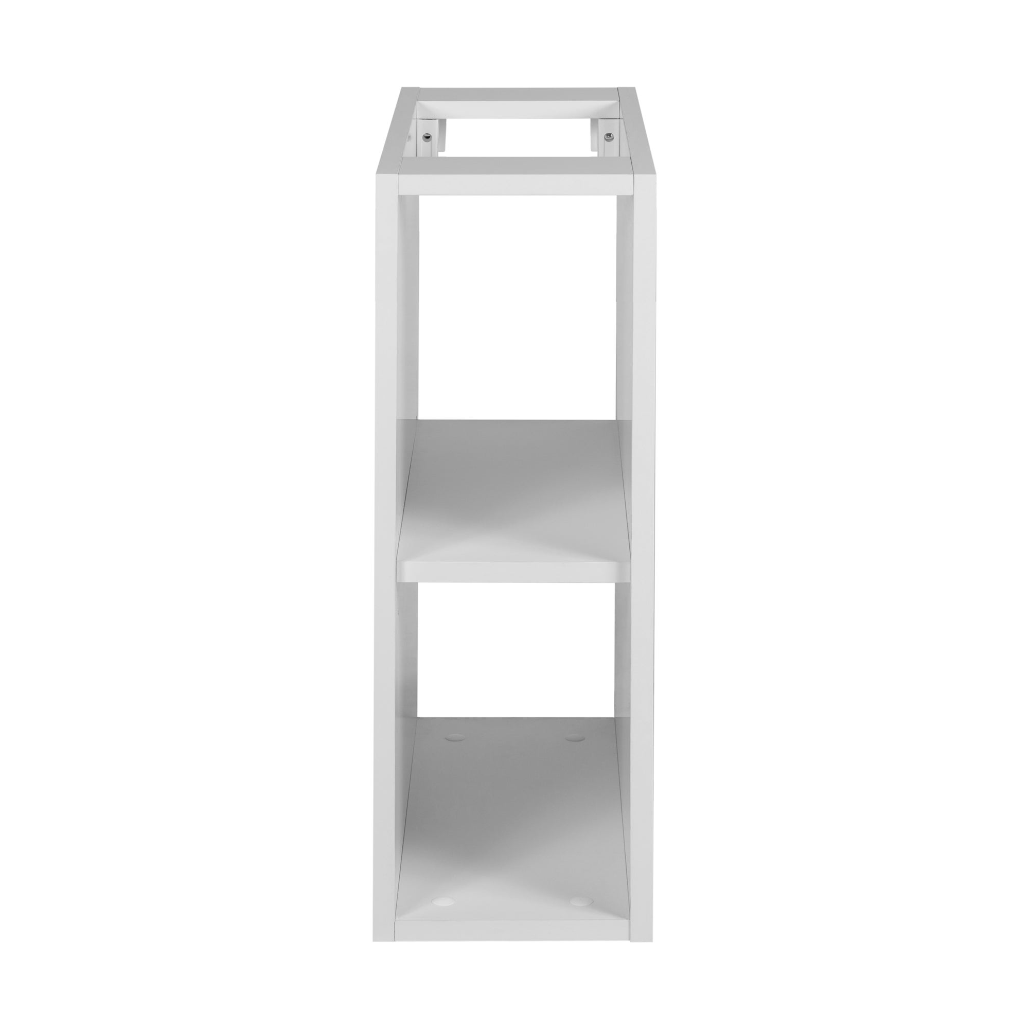 Zestaw łazienkowy FLOW 100 cm czarny z białymi regałami blat w zestawie - 8