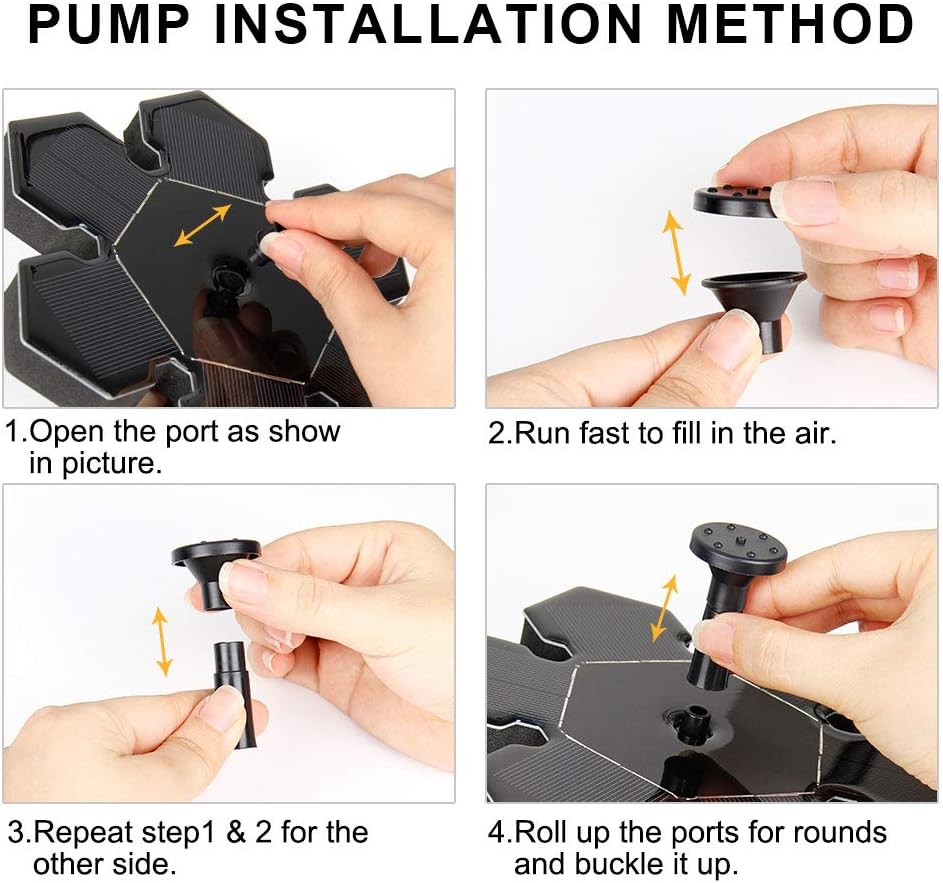 Fontaine Solaire d'extérieur avec Panneau Solaire 1,5 W - 4
