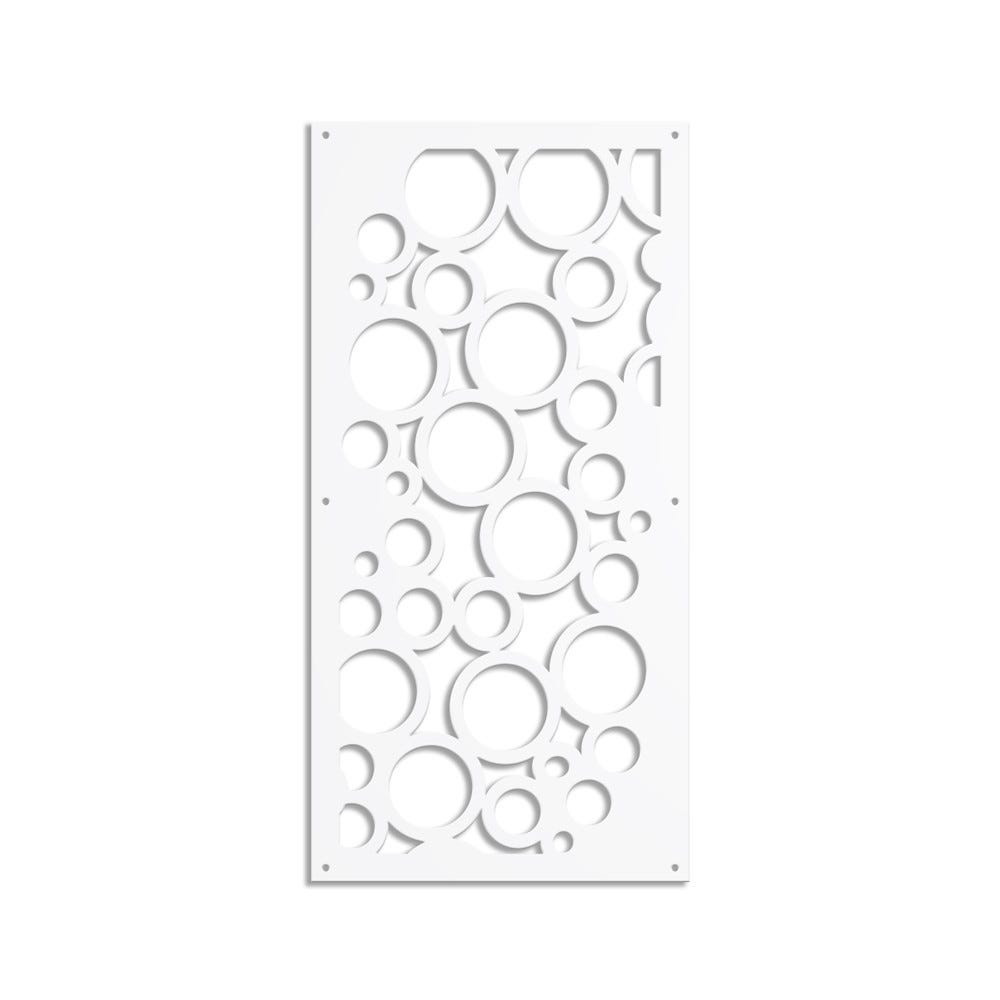 Pvc Cercle CERCLE - Panneau PVC perforé - Parasol 73X148 cm blanc | Leroy Merlin