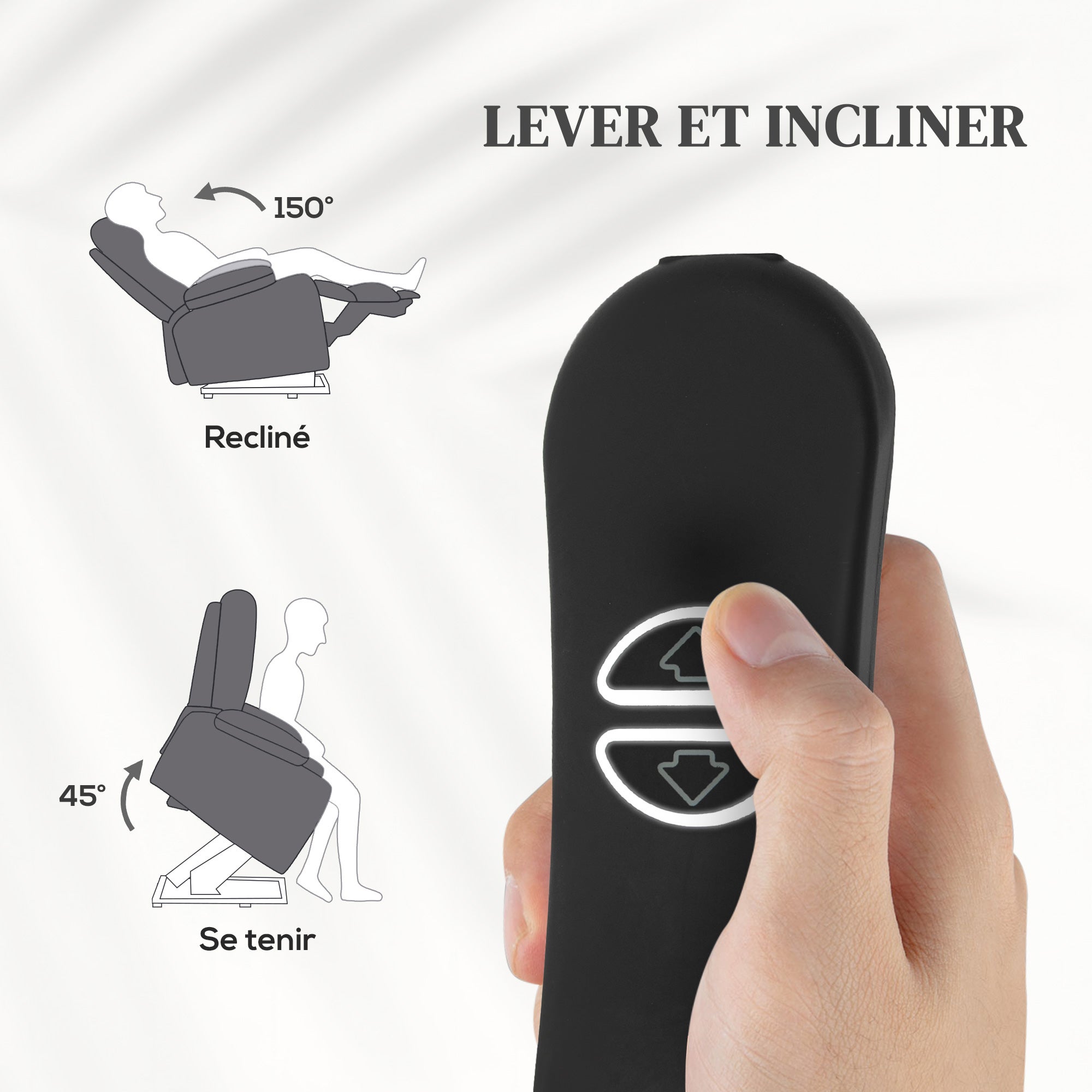 Fauteuil releveur électrique lin HOMCOM - 4