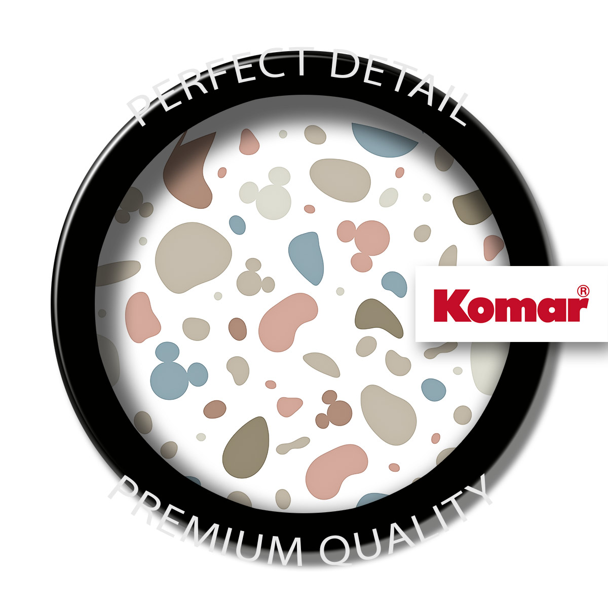 Vinilos decorativos gigantes de komar - disney mickey head terrazzo bambino - talla: 125 x 125 cm