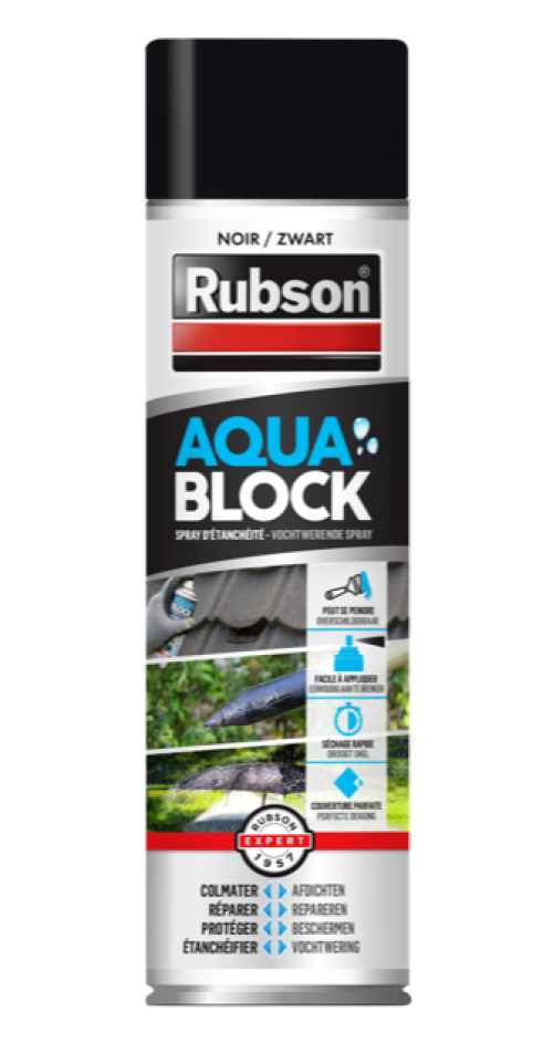 Rivestimento sigillante Rubson Aquablock spray nero 0,3L - 2