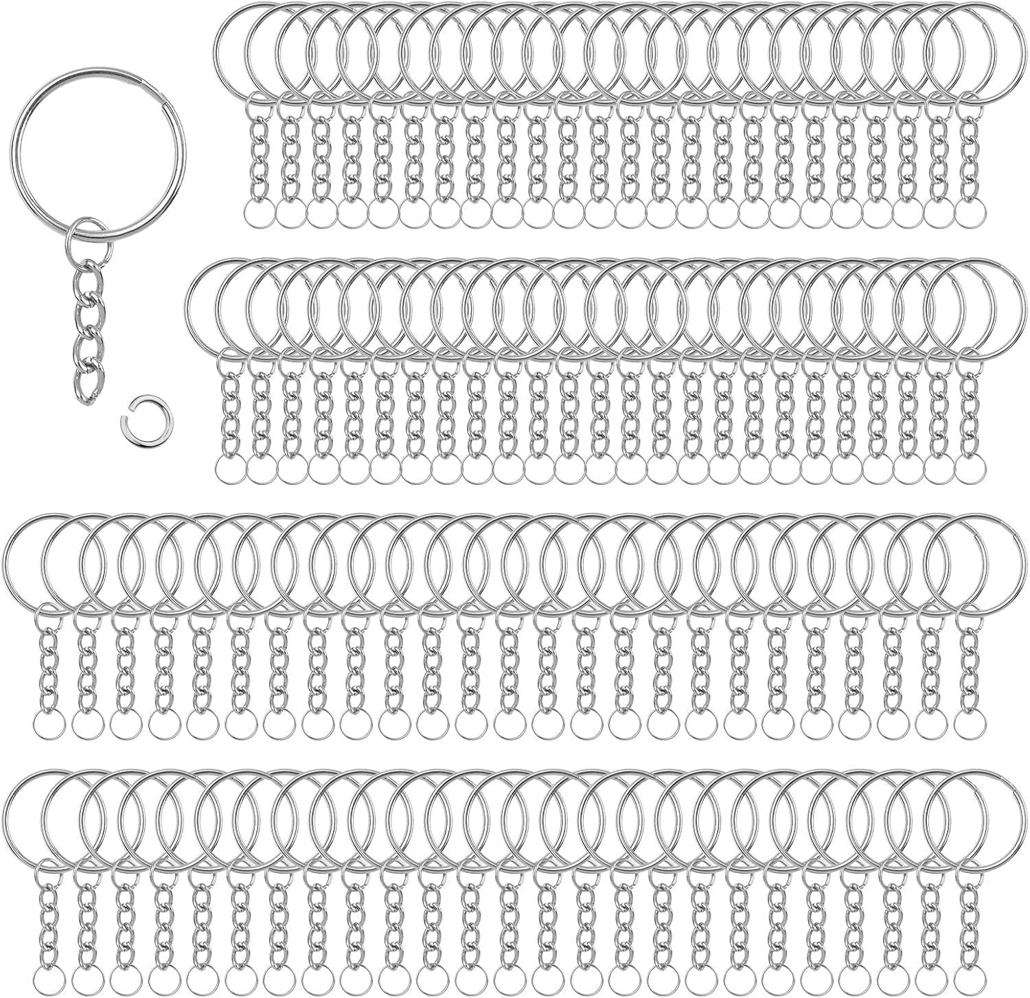 10 X Anelli Divisibili Acciaio Inox Ottone 10-38 Mm Maglie Portachiavi - Foto 8