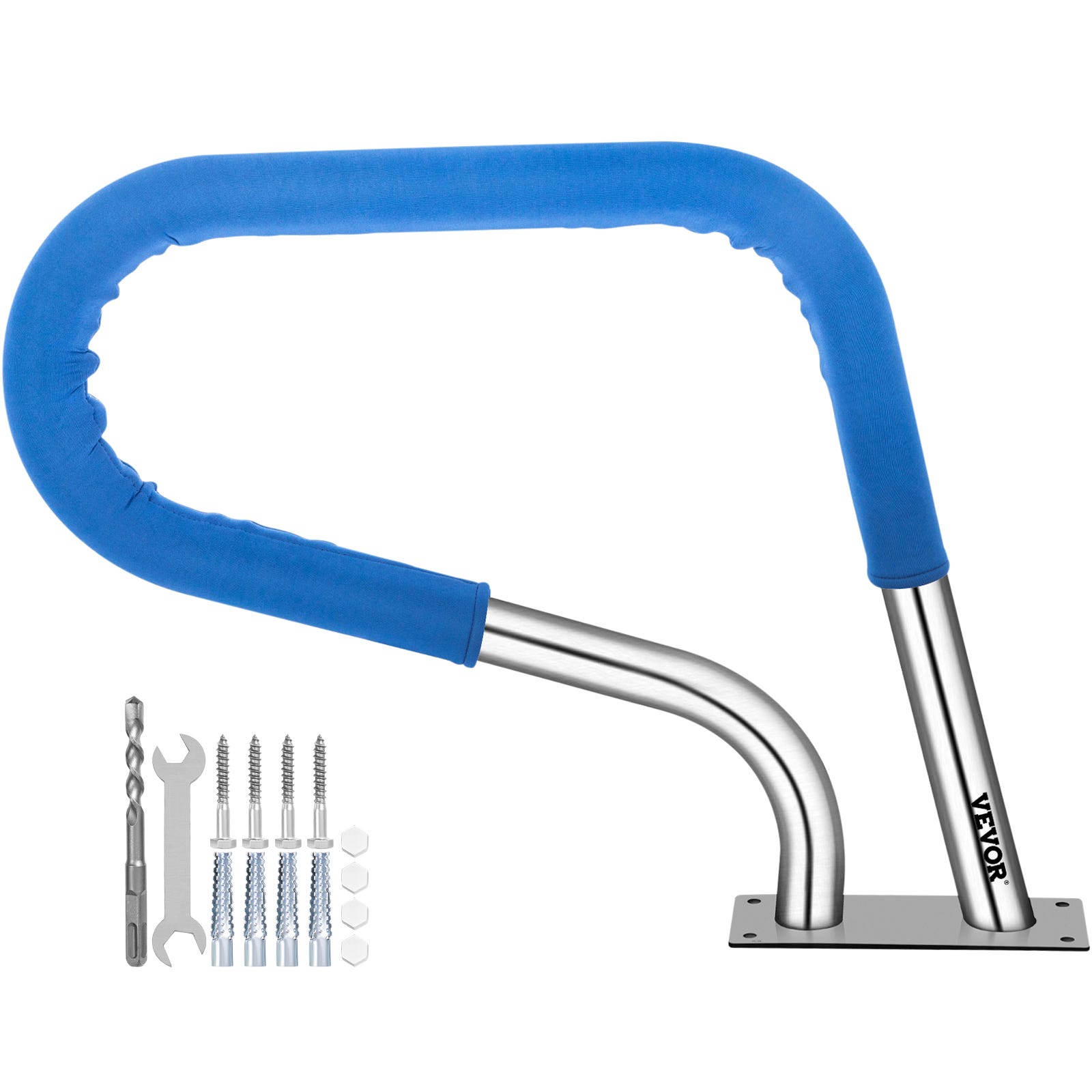 Rampe Piscine Acier INOX Main Courante VEVOR 81.2x58.4 cm Rail Barre d ...