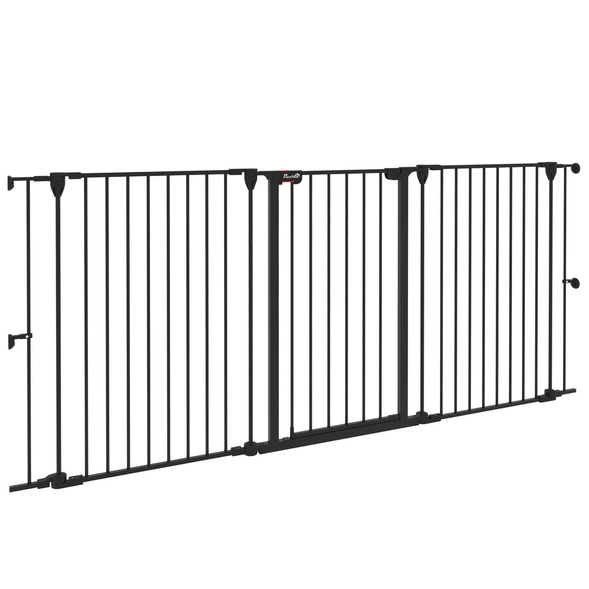 Barreira para Cães PawHut Aço e Plástico Preto 206x90 cm - 2