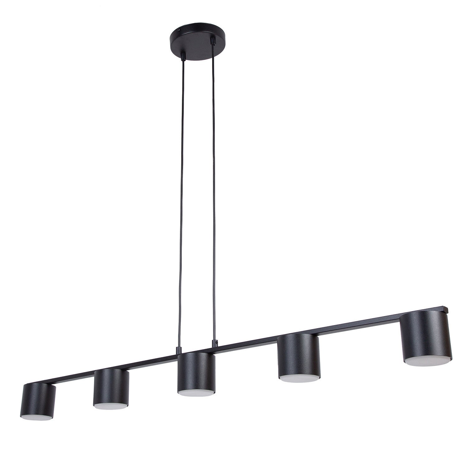 Lampa wisząca Mila czarna 5xGX53x12W nowoczesna wym: 100 x 100 x 14 cm metal SIGMA