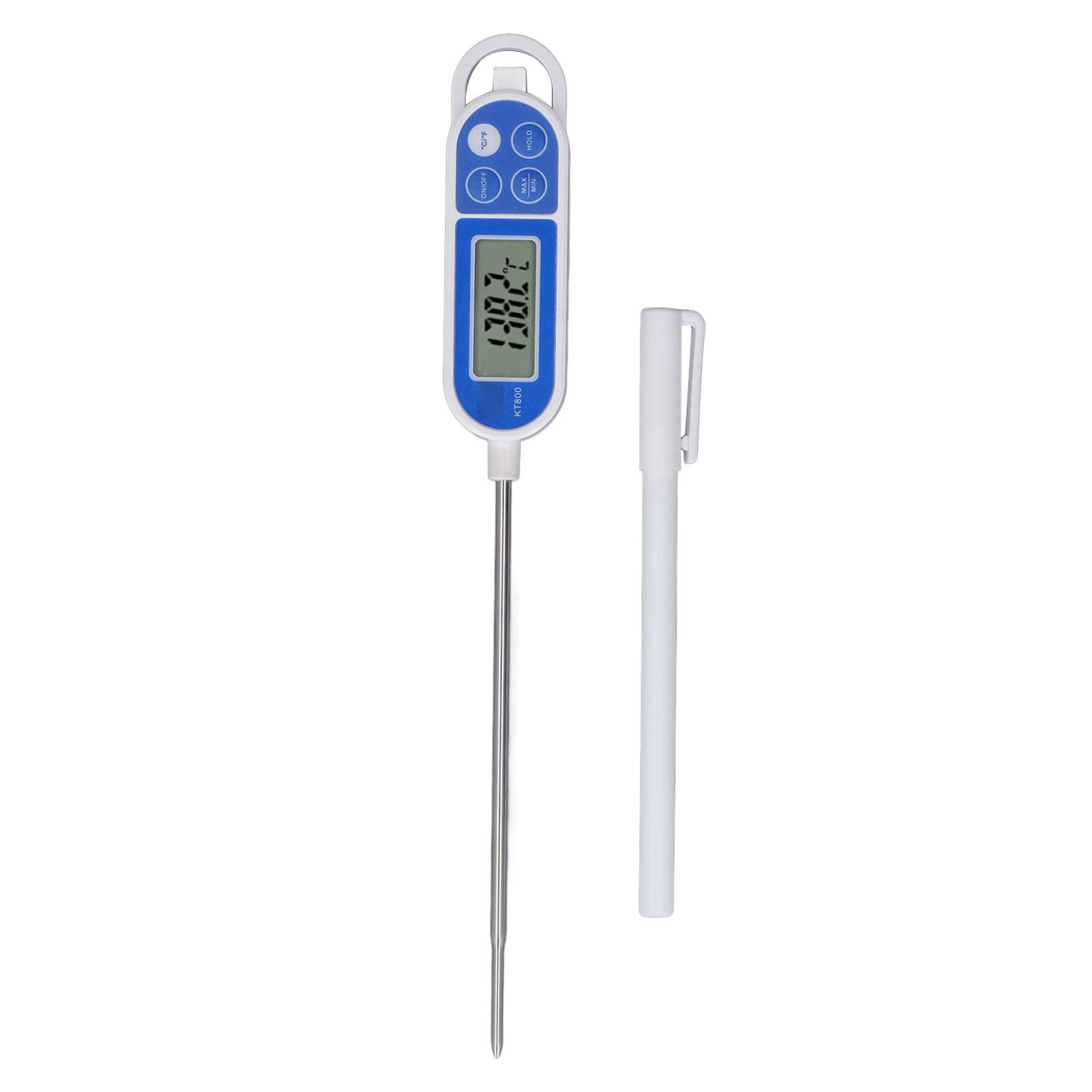 Thermomètre Cuisine étanche IPX2 – Sonde Longue Acier Inox, -50°C à +300°C – Pour Viande, Sucre, Barbecue