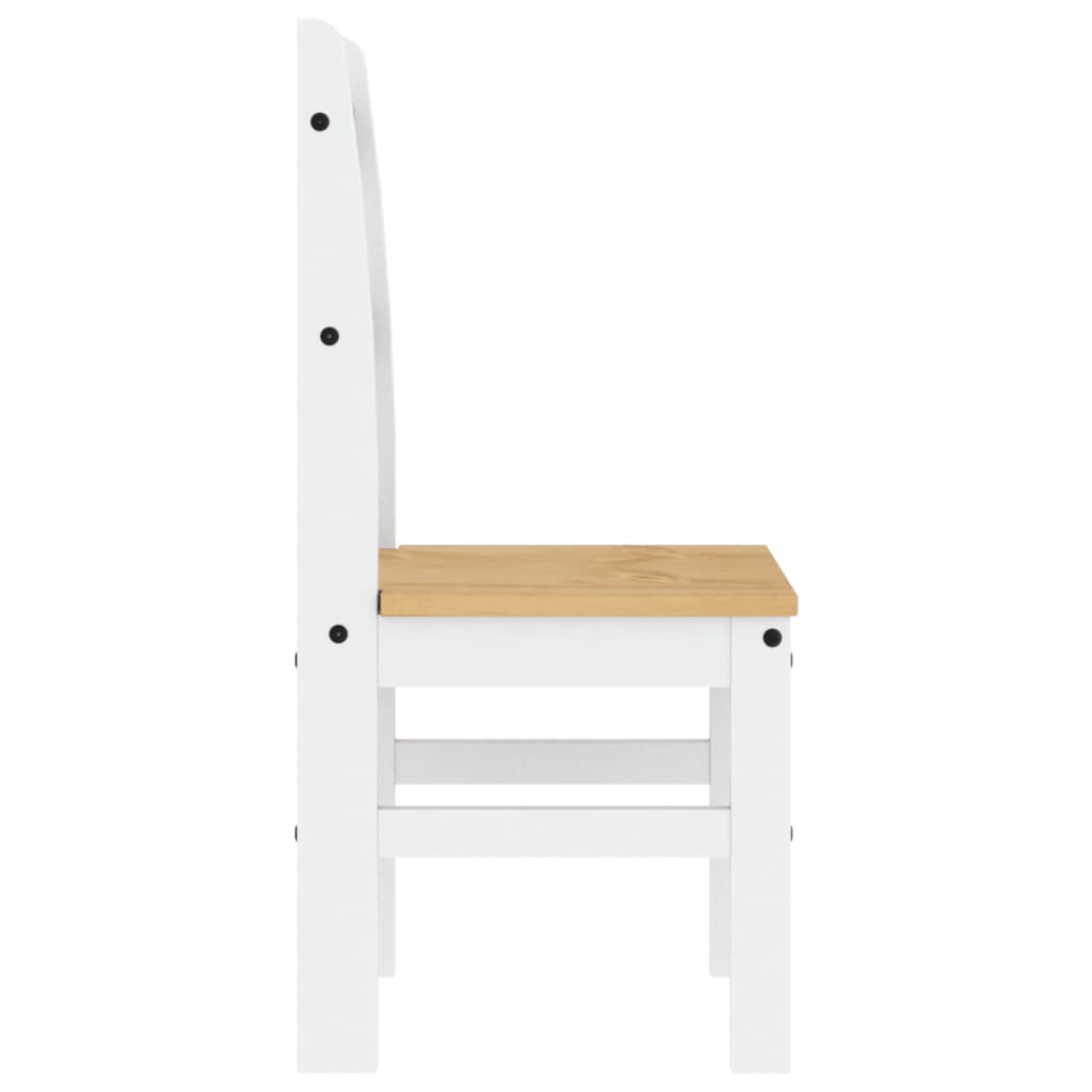 Sillas de comedor 2 uds madera maciza pino blanco 40x46x99 cm vidaXL - 6