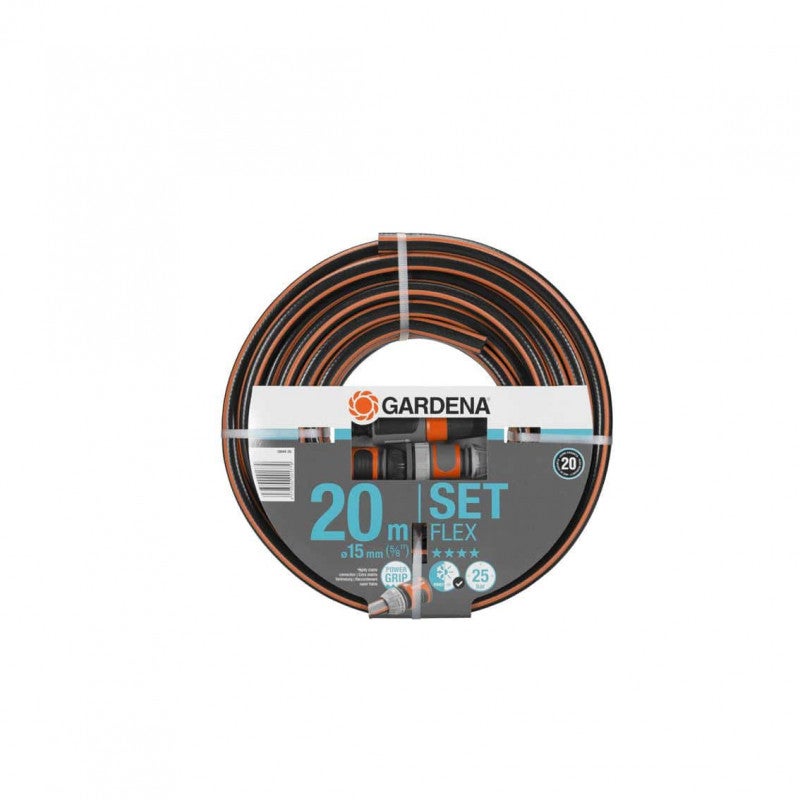 Wąż ogrodowy wyposażony GARDENA Flex L.20 m Śred.15 mm