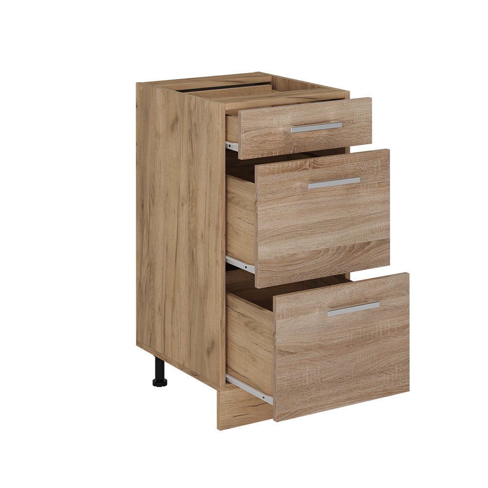 Vicco Meuble cuisine R-Line, Sonoma, 40cm avec tiroirs, sans PT - 4