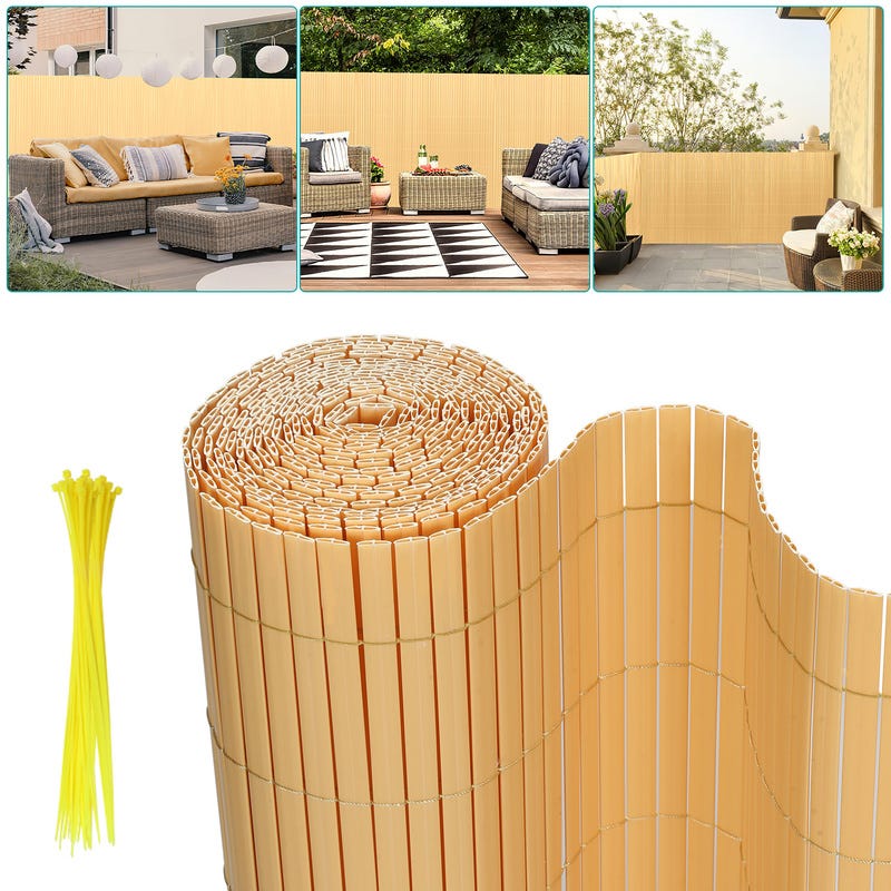 Canisse En PVC Brise Vue R sistant pour Le Jardin Balcon Ou Terrasse canisse-en-pvc-brise-vue-r-sistant-pour-le-jardin-balcon-ou-terrasse